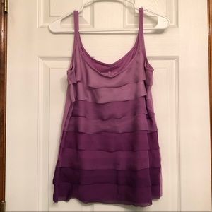Ombré Ruffle Tank